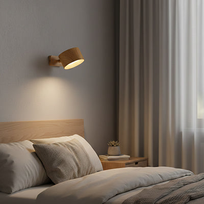 Applique murale pour chambre  en bois et tête de lit