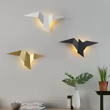 applique murale chambre oiseau-trois couleurs