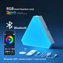 chambre applique murale LED Triangulaire avec bluetooth et accessoires