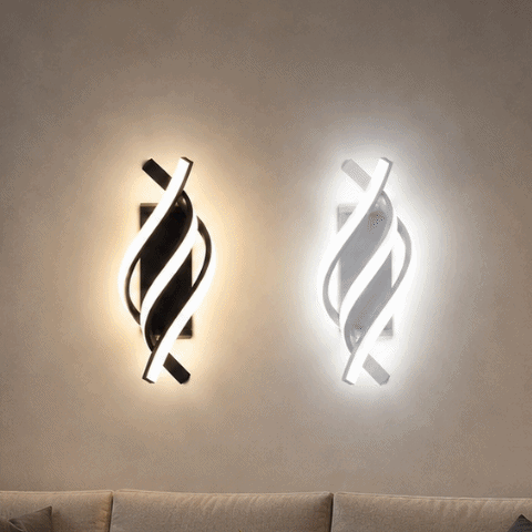 chambre applique murale | Spirale LED 3 Ambiances