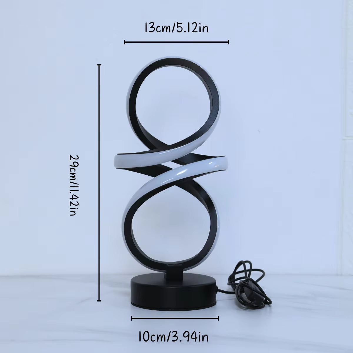 Lampe de bureau LED | Spirale USB