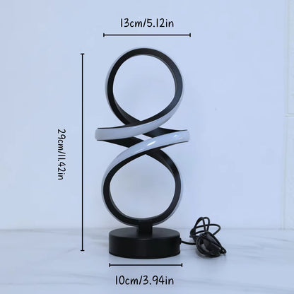 Lampe de bureau LED | Spirale USB